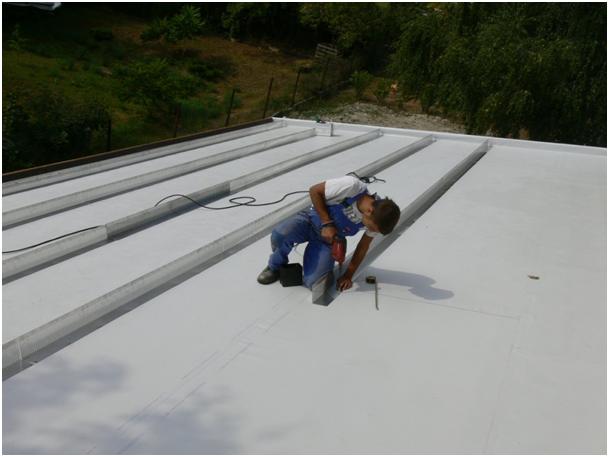 Extenzív zöldtető építése ferde tetőn